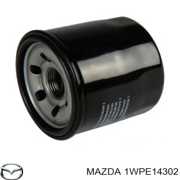1WPE14302 MAZDA Filtro de aceite original y equivalente