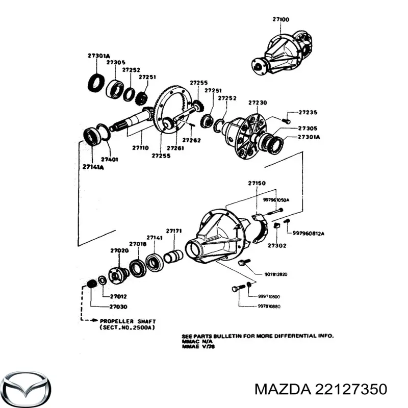 Rolamento da Caixa de Mudança para Mazda 323 (BA)