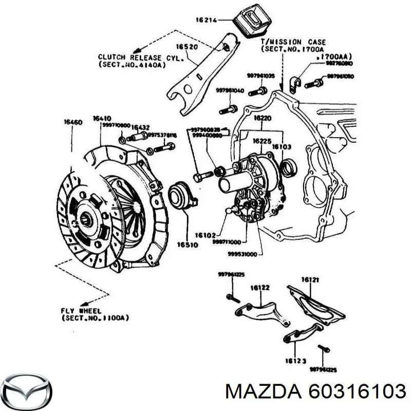 Сальник АКПП/КПП первичного вала NOK AHH452A0