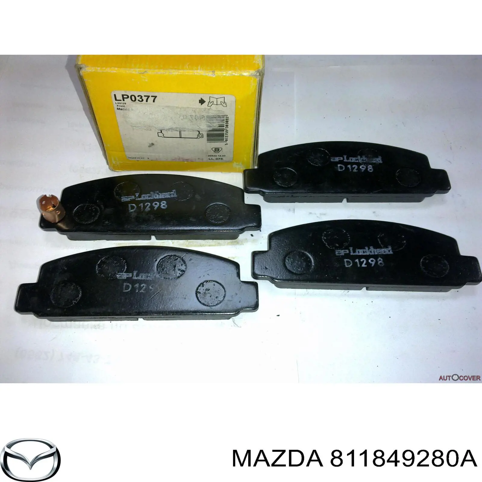 Передние тормозные колодки 811849280A Mazda