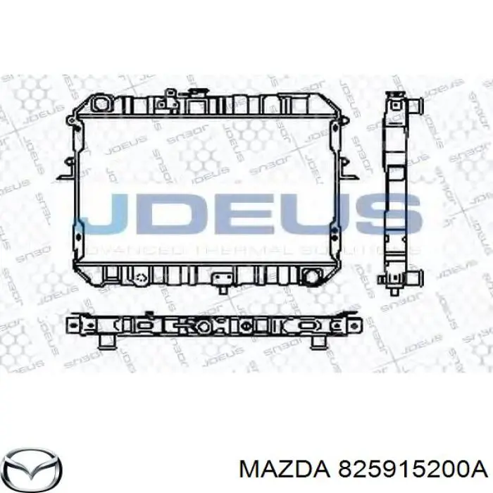 8259-15-200A Mazda радиатор
