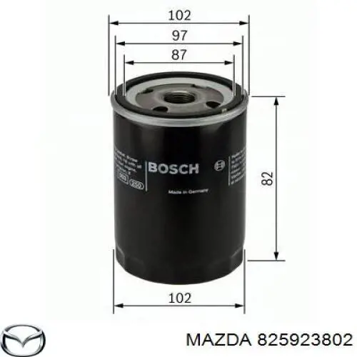 Купить 825923802 Mazda Фильтр центробежный очистки масла