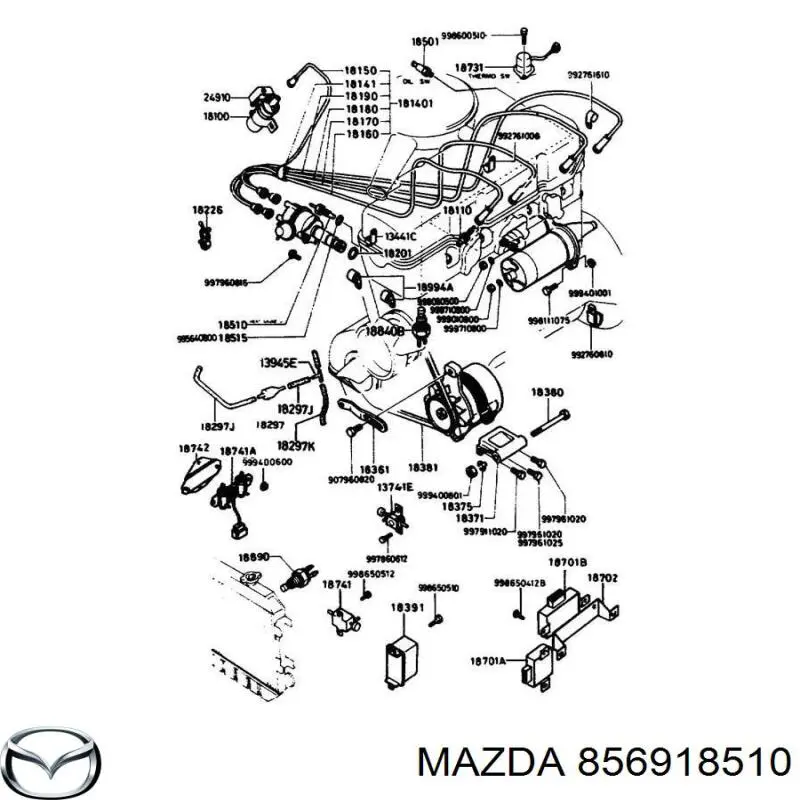 Датчик указателя температуры охлаждающей жидкости Mazda 856918510 цена, от 5.88 USD