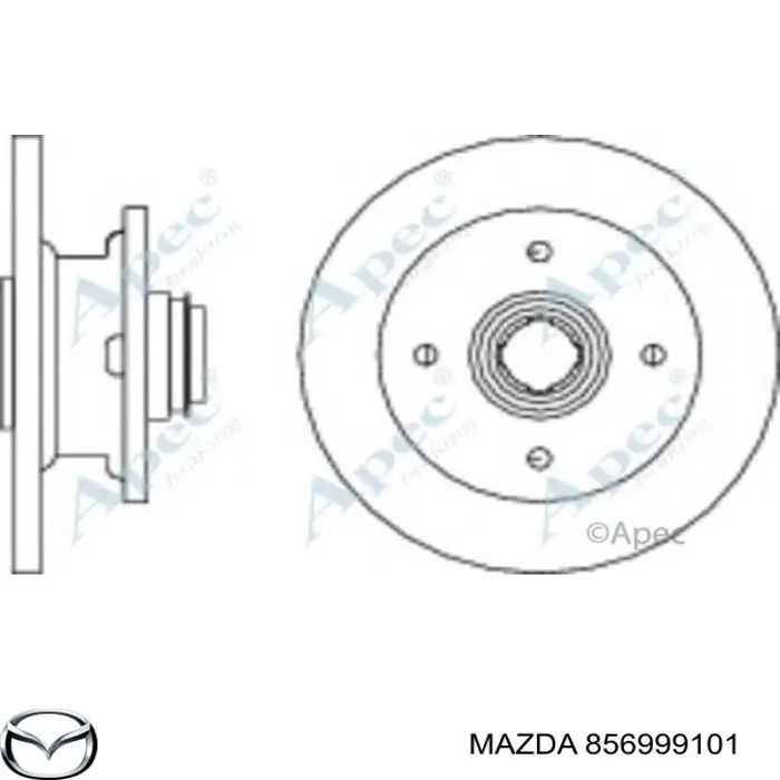 Комплект прокладок двигателя верхний Mazda 856999101