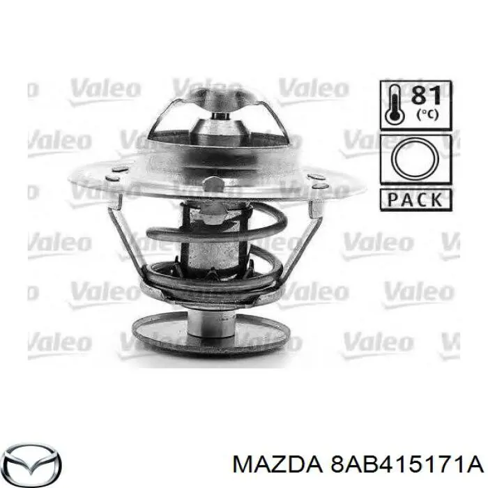 8AB415171A Mazda термостат