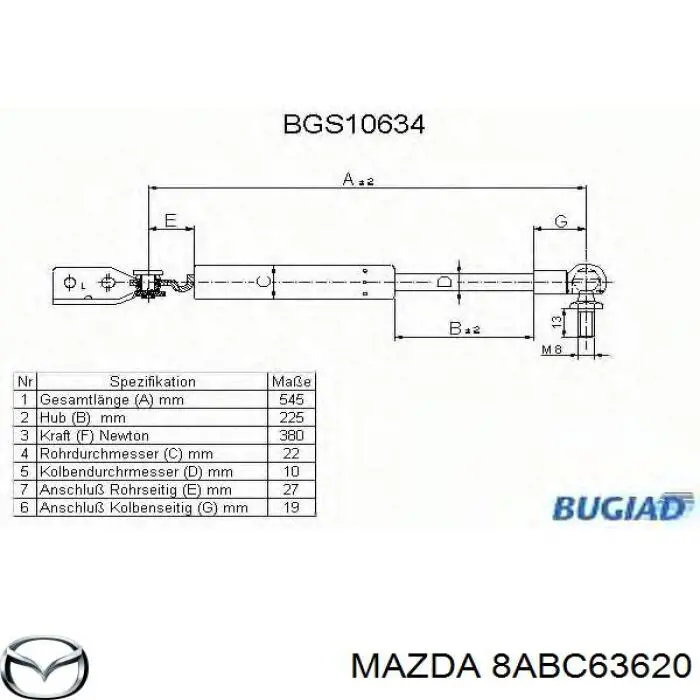 8ABC63620 Mazda 