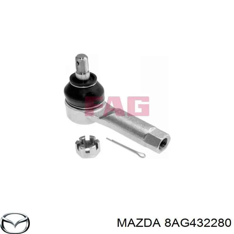 Наконечник рулевой MAZDA 323 98-04/626 98-02/BONGO FRIENDEE 95-05/FAMILIA 98-03/MPV 99-06/PREMACY 99