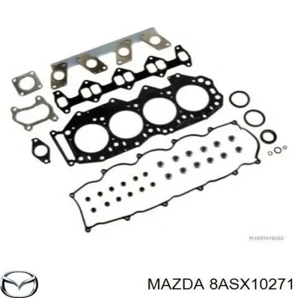 Комплект прокладок двигателя полный Mazda 8ASX10271
