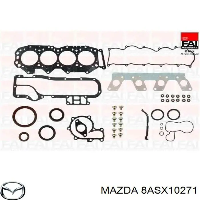 Juego de juntas de motor, completo 8ASX10271 Mazda