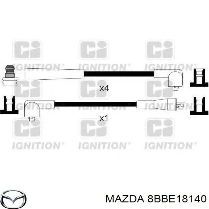 8BBE18140 Mazda высоковольтные провода