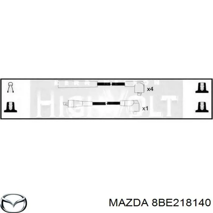 Высоковольтные провода 8BE218140 Mazda