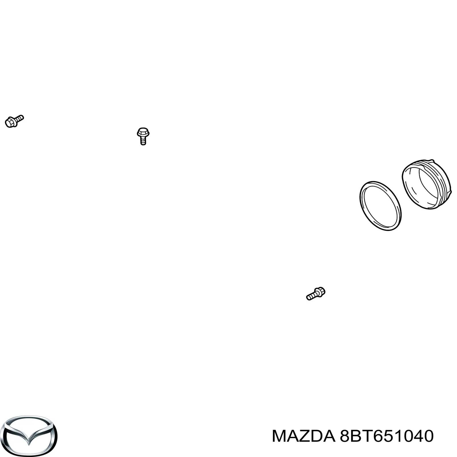 Фара левая 8BT651040 Mazda