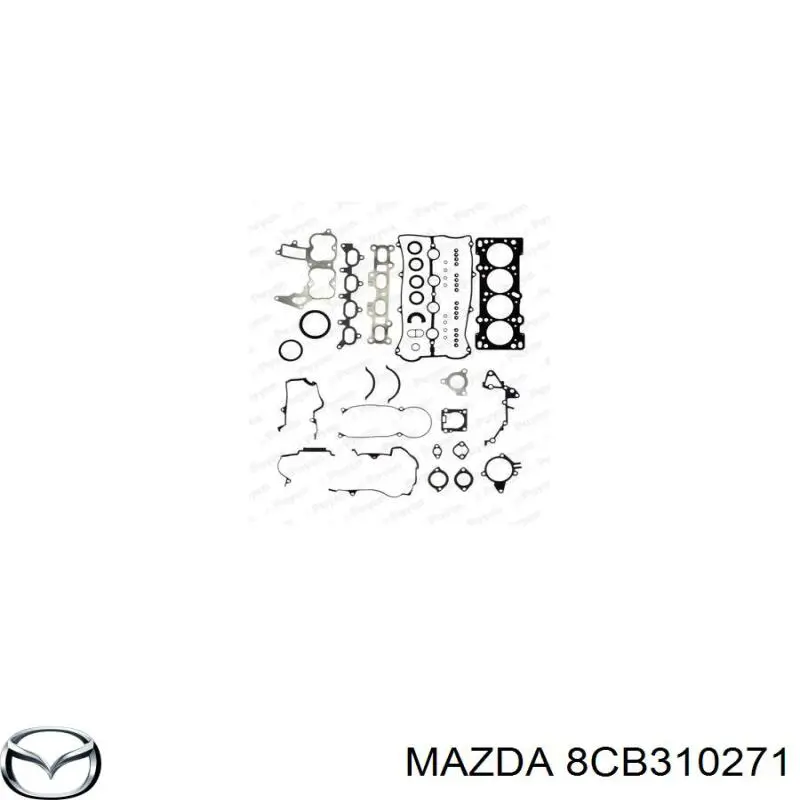 Комплект прокладок двигателя полный на Mazda 323 C IV 
