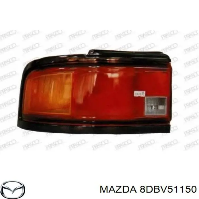 Фонарь задний правый 8DBV51150 Mazda