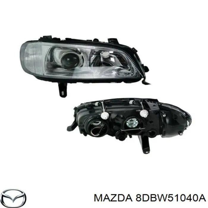  Левая фара Mazda 323 
