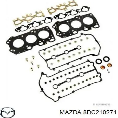 8HBE-10-271 Mazda комплект прокладок двигателя полный