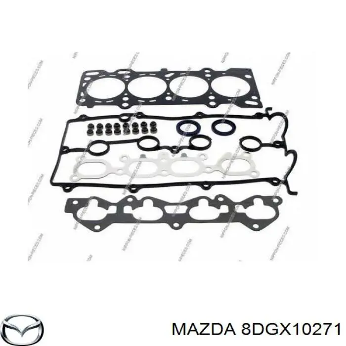 8DGX10271 Mazda Комплект прокладок на двигатель
