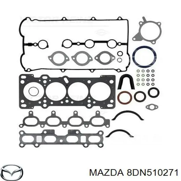 8DN510271 Mazda комплект прокладок двигателя полный