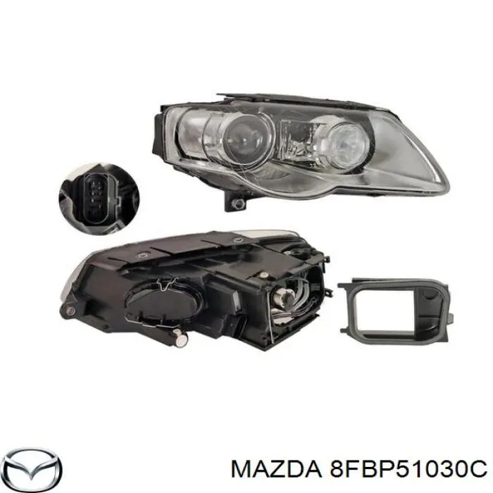 Купить 8FBP51030B Mazda Фара основная правая