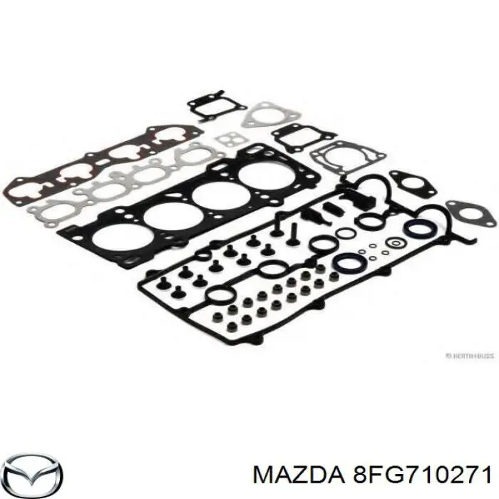 Комплект прокладок двигателя полный Mazda 8FG710271