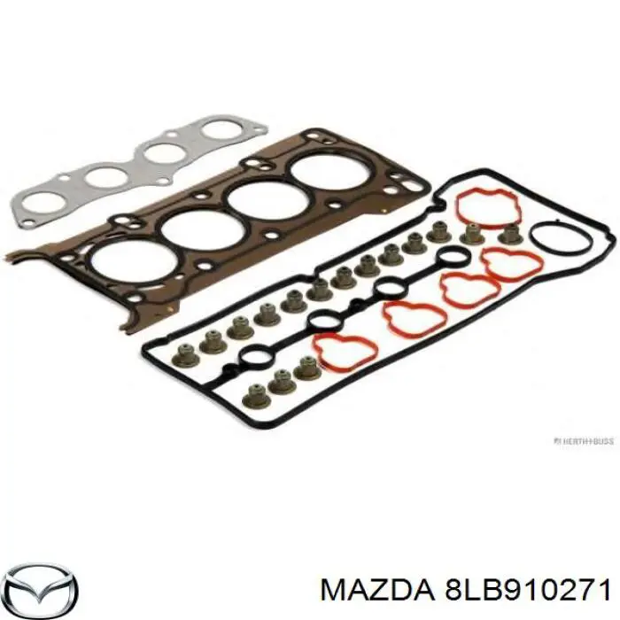 8LB810271 Mazda комплект прокладок двигателя полный