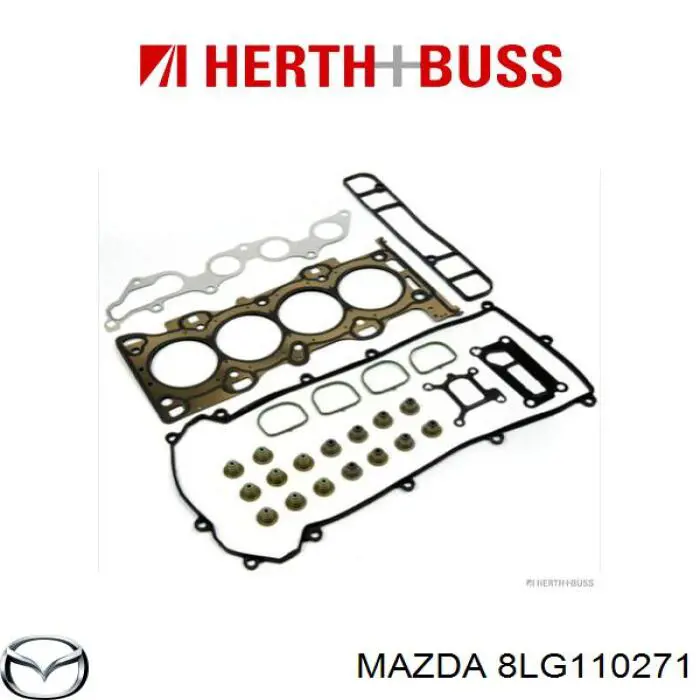 Комплект прокладок двигателя полный Mazda 8LG110271