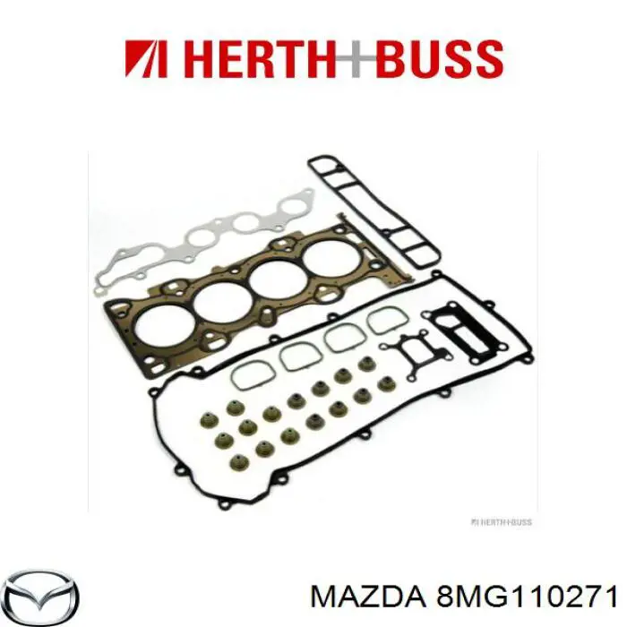 Комплект прокладок двигателя верхний Mazda 8MG110271