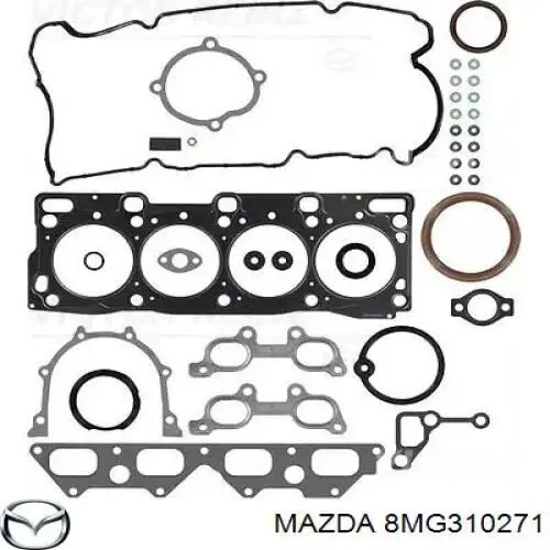 Полный комплект прокладок двигателя Mazda 8MG310271 цена, от 139.46 USD