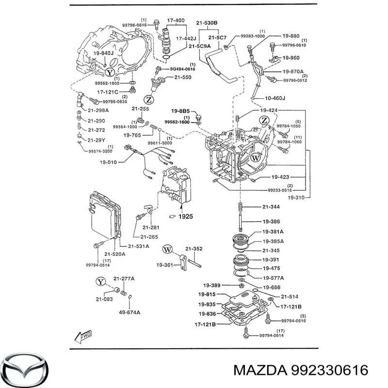  Mazda 992330616 цена, от 57.31 USD