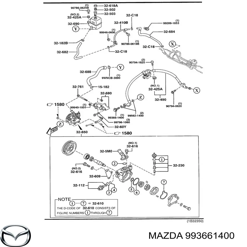 Купить 993661400 Mazda 