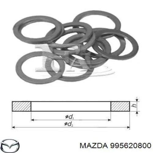 Прокладка крышки маслозаливной горловины 995620800 Mazda