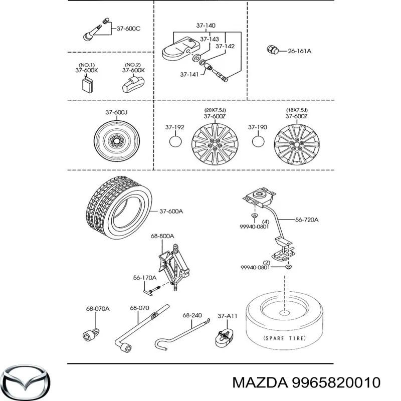 9965820010 Mazda 