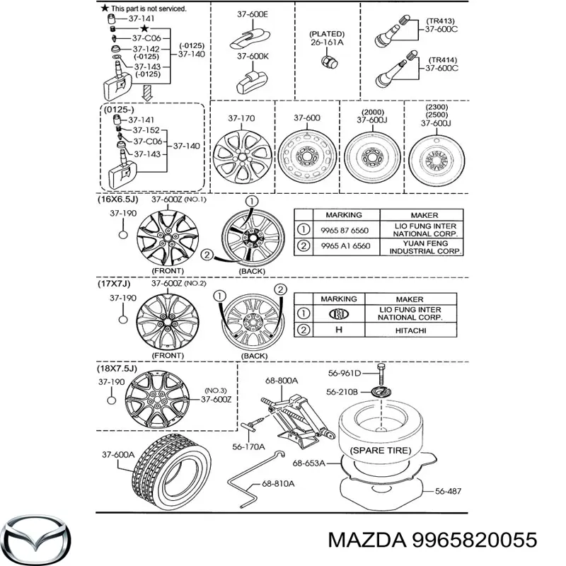 9965820055 Mazda 