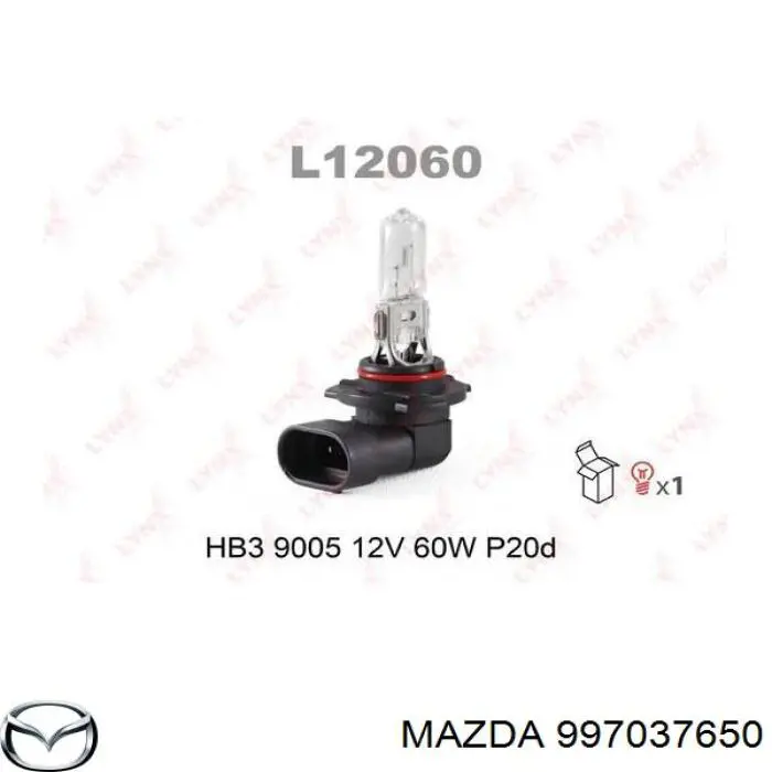Галогенная автолампа Mazda 997037650