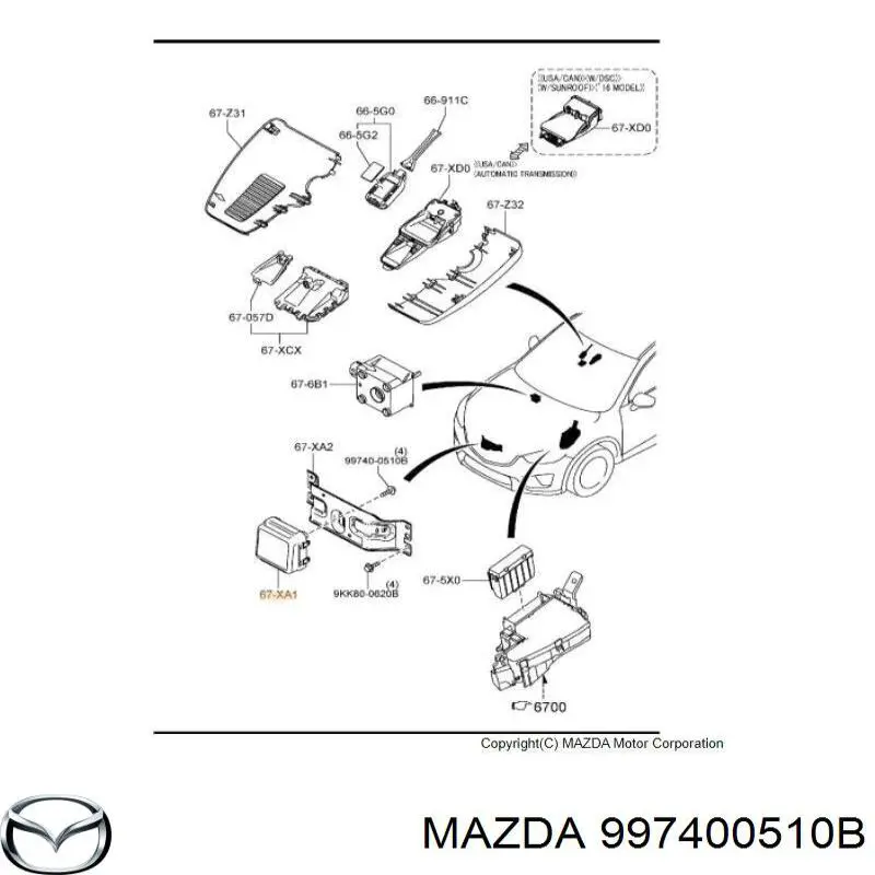  997400510B Mazda