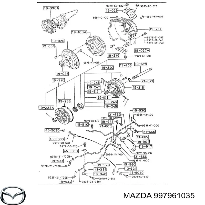 Помпа 997961035 Mazda