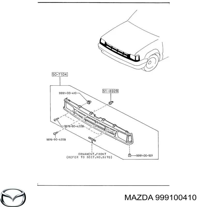  999100410 Mazda