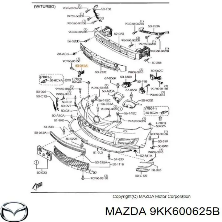 9KK600625B Mazda 