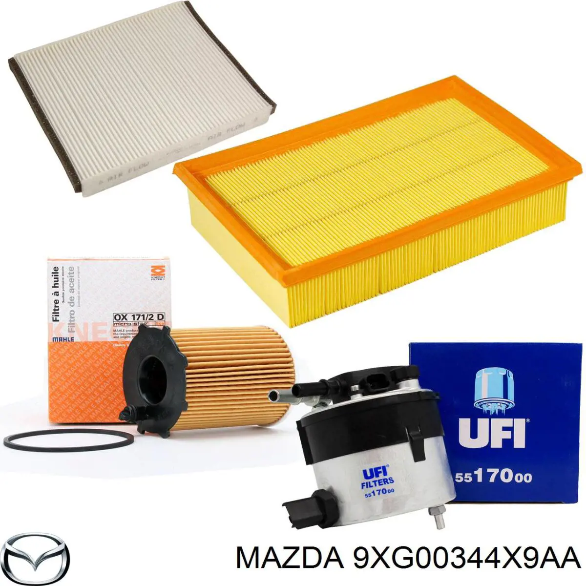 Гайка крепления колеса Mazda 9XG00344X9AA цена, от 1.51 USD