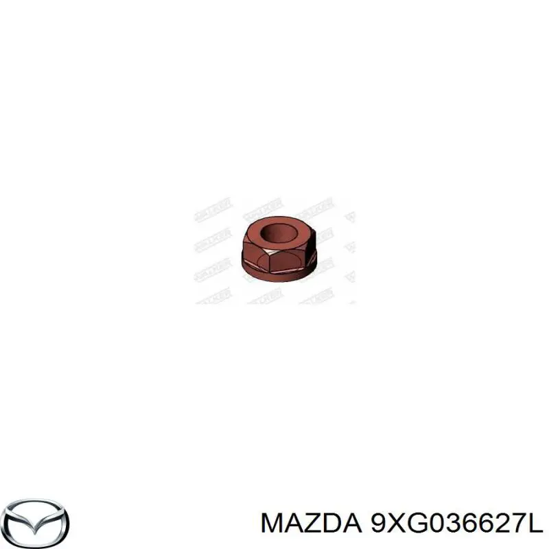 9XG036627L Mazda Гайка выпускного коллектора