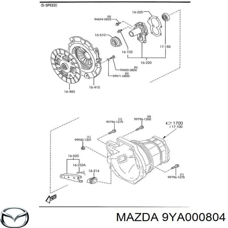  9YA000804 Mazda