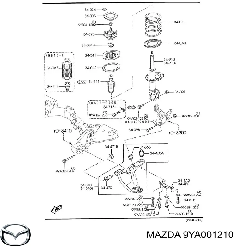  9YA001210 Mazda