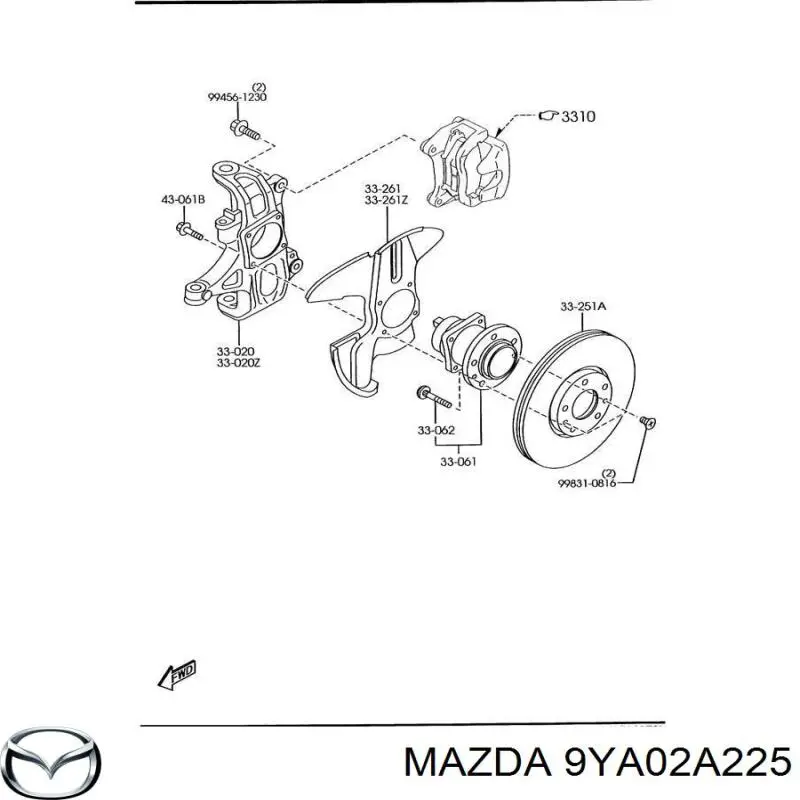  9YA02A225 Mazda