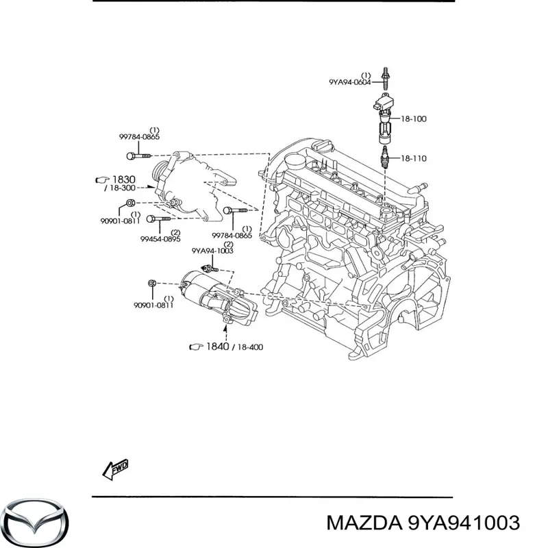 9YA941003 Mazda 