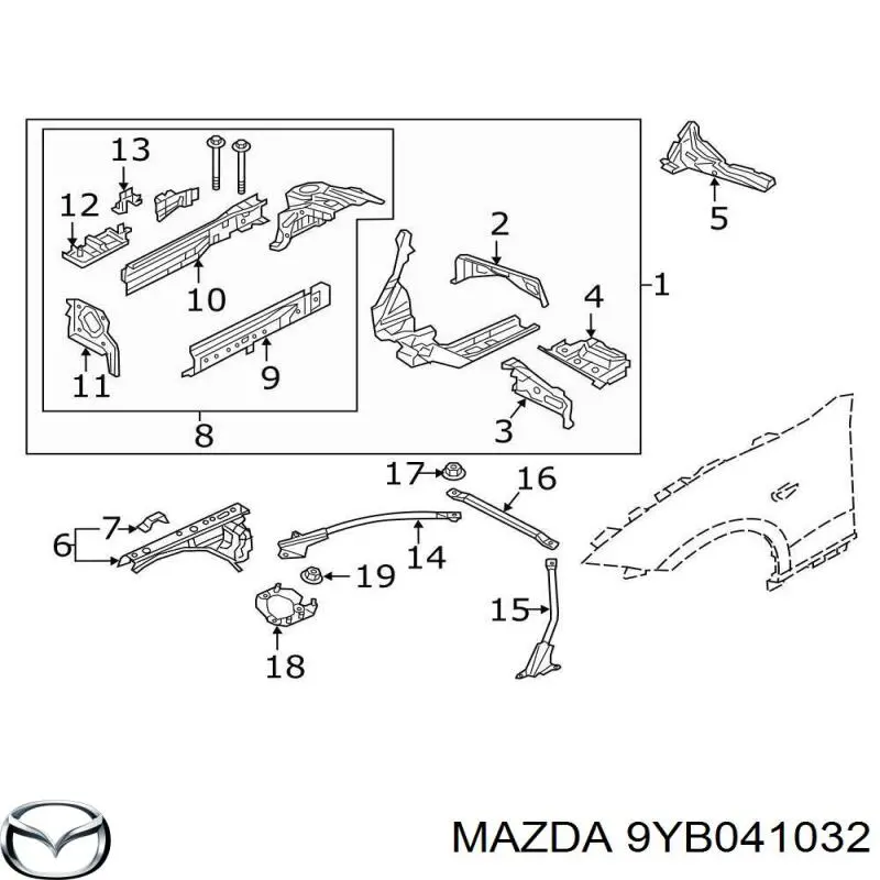 9YB041032 Mazda 