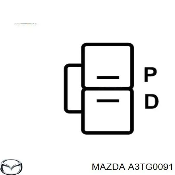 Генератор автомобиля Mazda A3TG0091