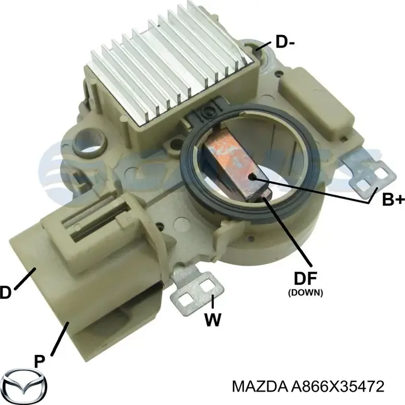 A866X35472 Mazda реле-регулятор генератора (реле зарядки)