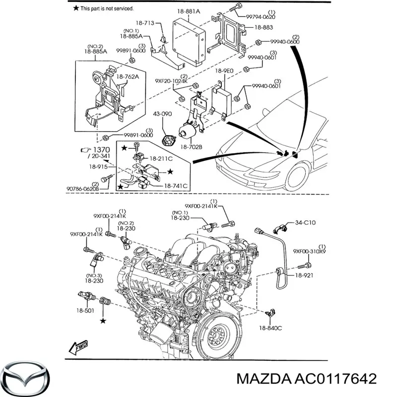 Купить AC0117642 Mazda 