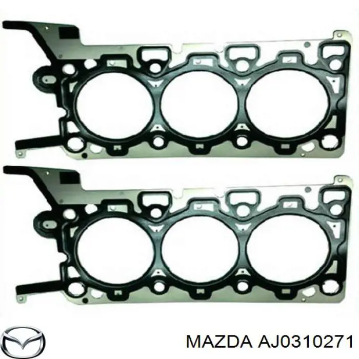 AJ5710271C Mazda прокладка головки блока цилиндров (гбц правая)