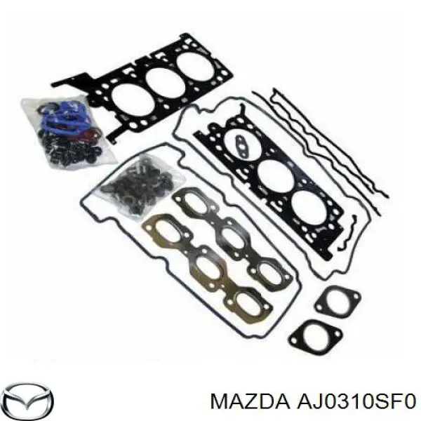 Комплект прокладок двигателя верхний Mazda AJ0310SF0